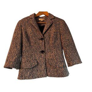 Coldwater Creek Knit Tweed Blazer 10